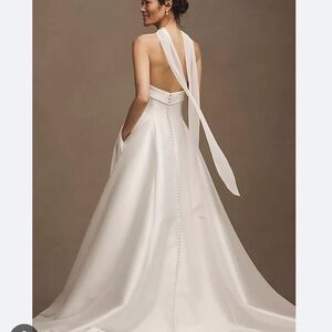 Jenny Yoo chiffon neck scarf